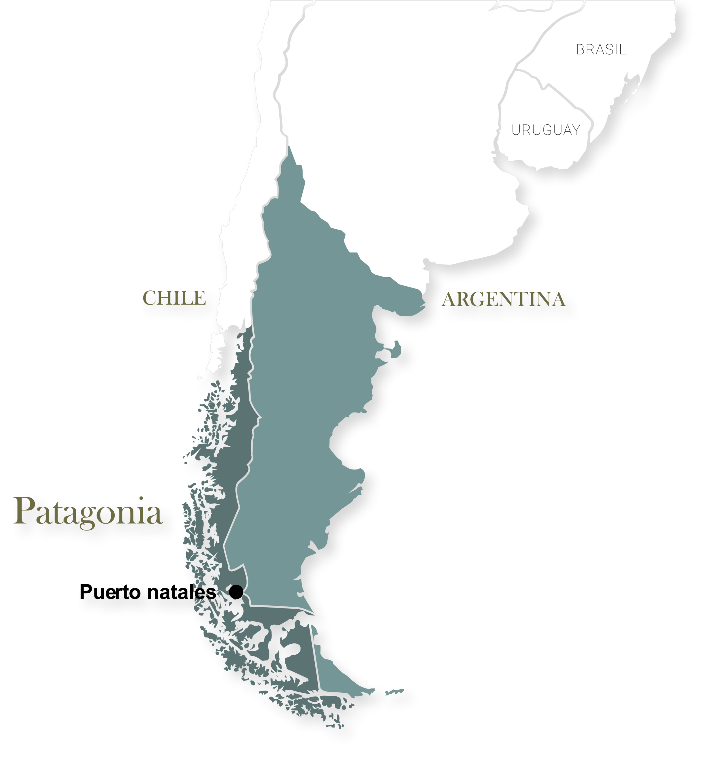patagonia mapa remota